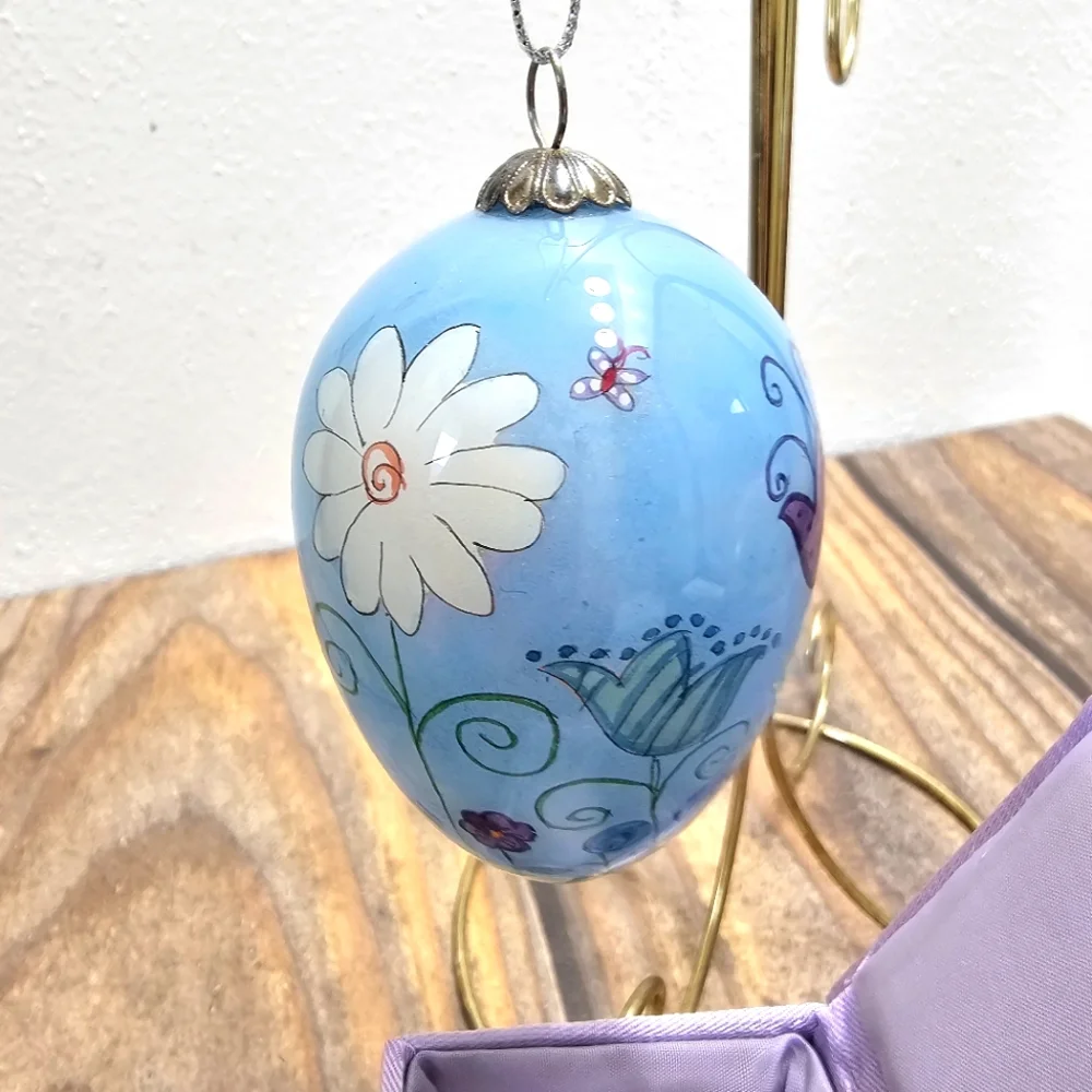 Pier 1 Imports Li Bien Henry Bunny Easter Egg Glass Ornament Handpainted 2020